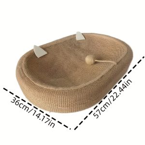Oversized Sisal Scratcher Bowl Bed – Crazy Cat Ladies