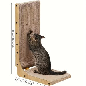 L-Shaped Wall & Floor Cat Scratching Board – Crazy Cat Ladies