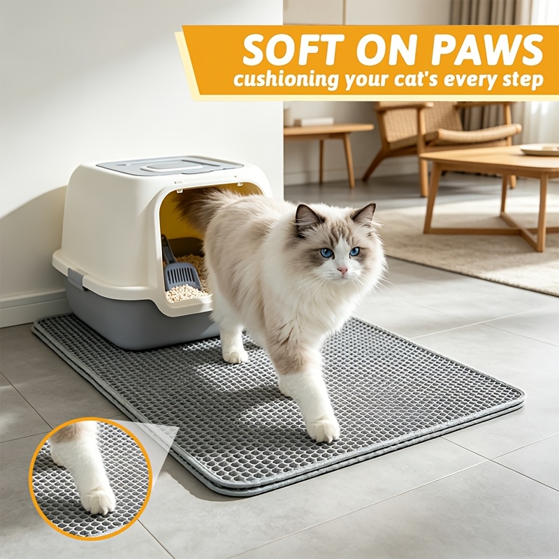 Double-Layer Honeycomb Litter Trapping Mat – Crazy Cat Ladies