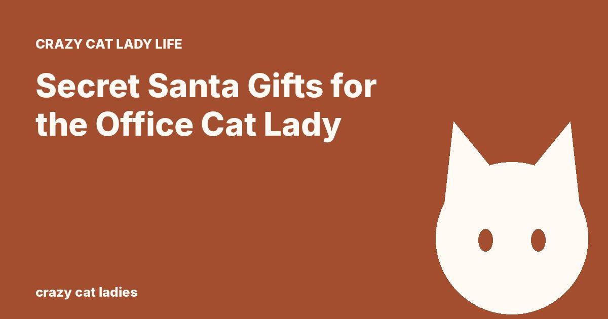 Secret Santa Gifts for the Office Cat Lady – Crazy Cat Ladies